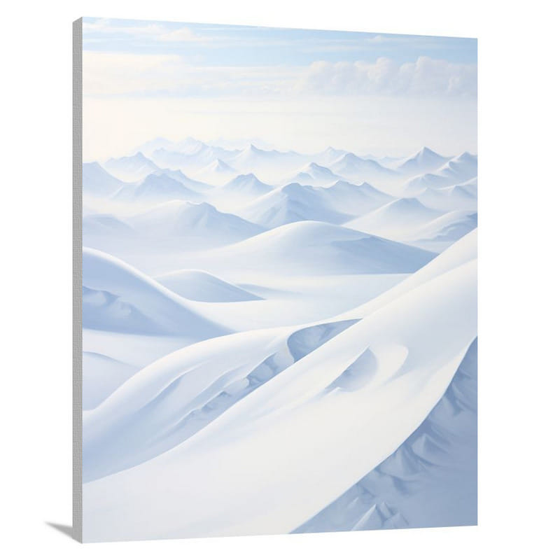 Snow - Minimalist - Canvas Print