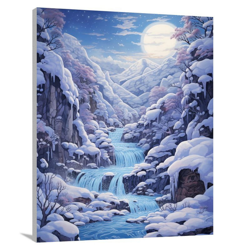 Snow - Pop Art - Canvas Print