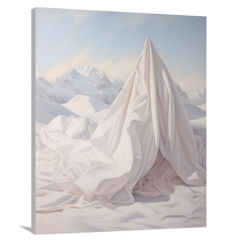 Snow's Majestic Embrace - Canvas Print