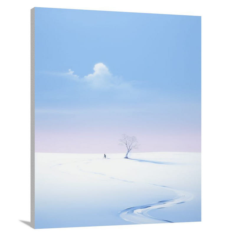 Snowscape - Minimalist - Canvas Print