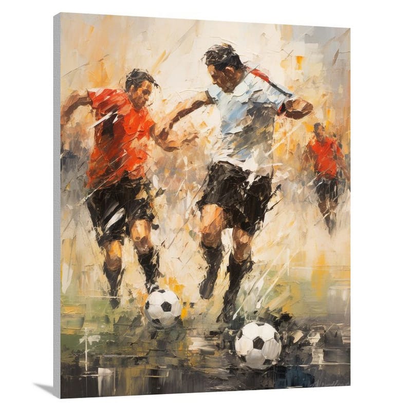 Soccer Showdown - Canvas Print