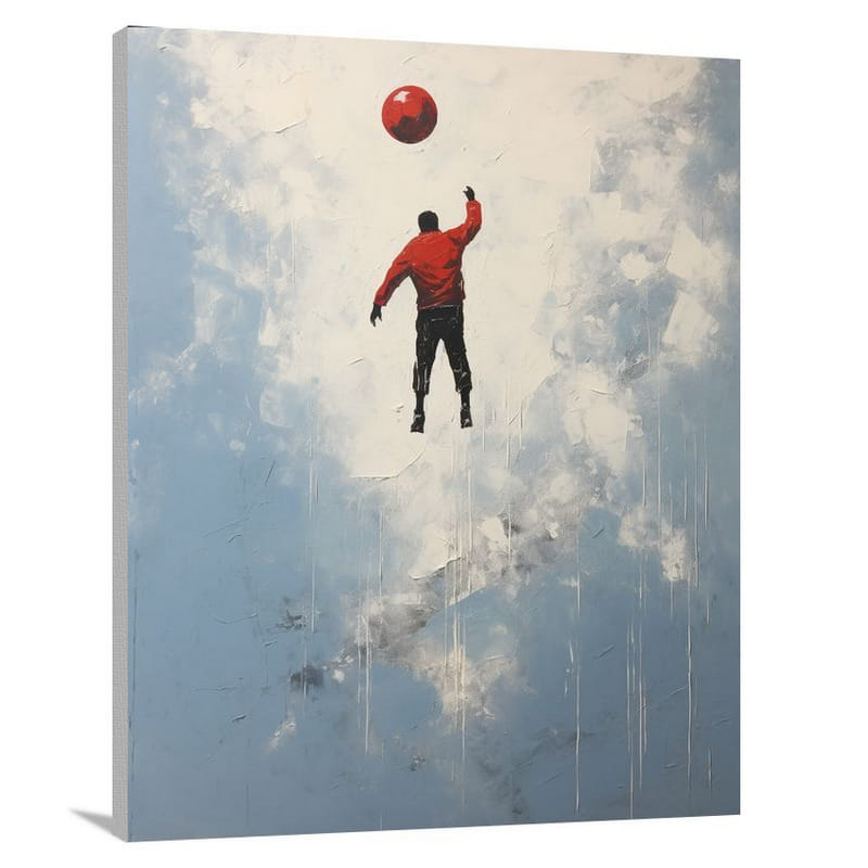 Soccer Suspended - Canvas Print