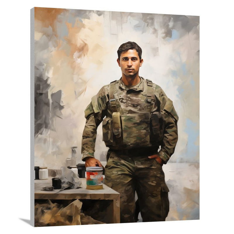 Soldier's Dedication - Canvas Print