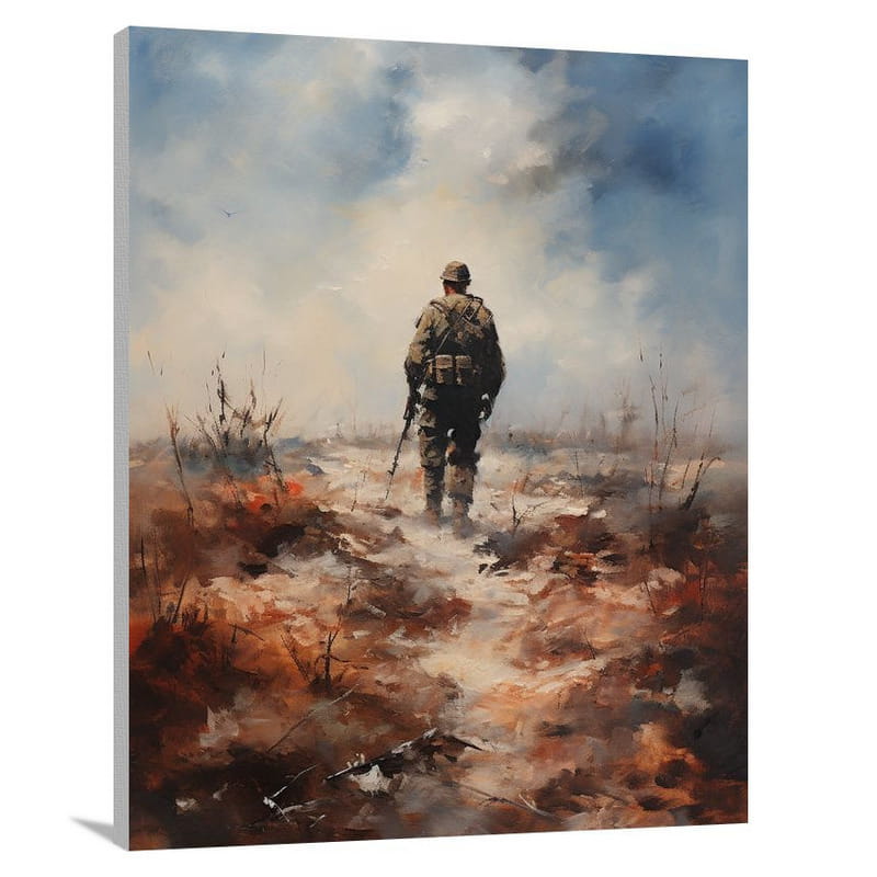 Soldier's Solitude - Canvas Print