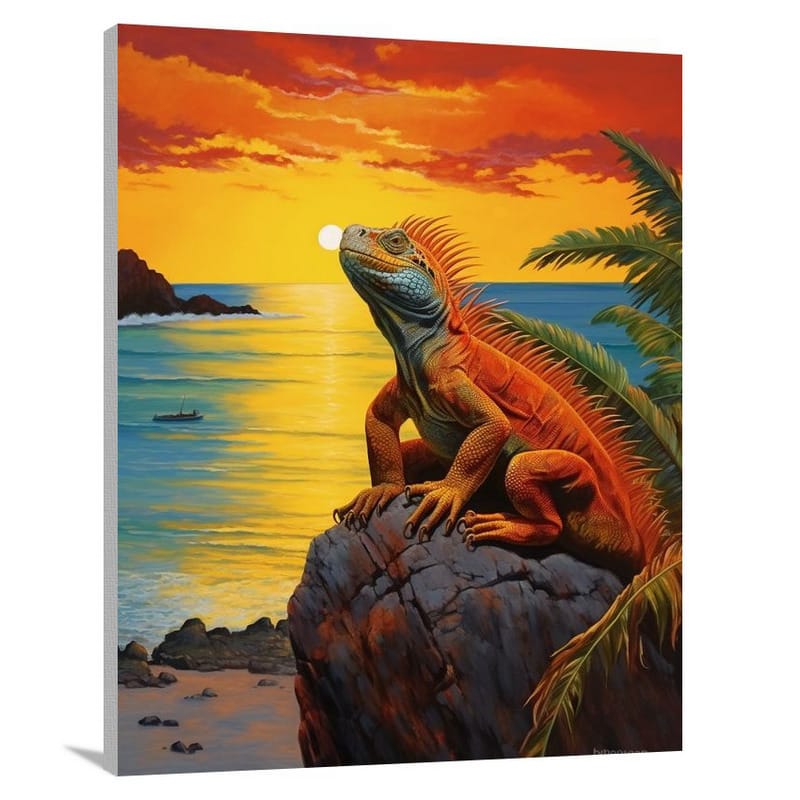 Solitude of the Iguana - Canvas Print