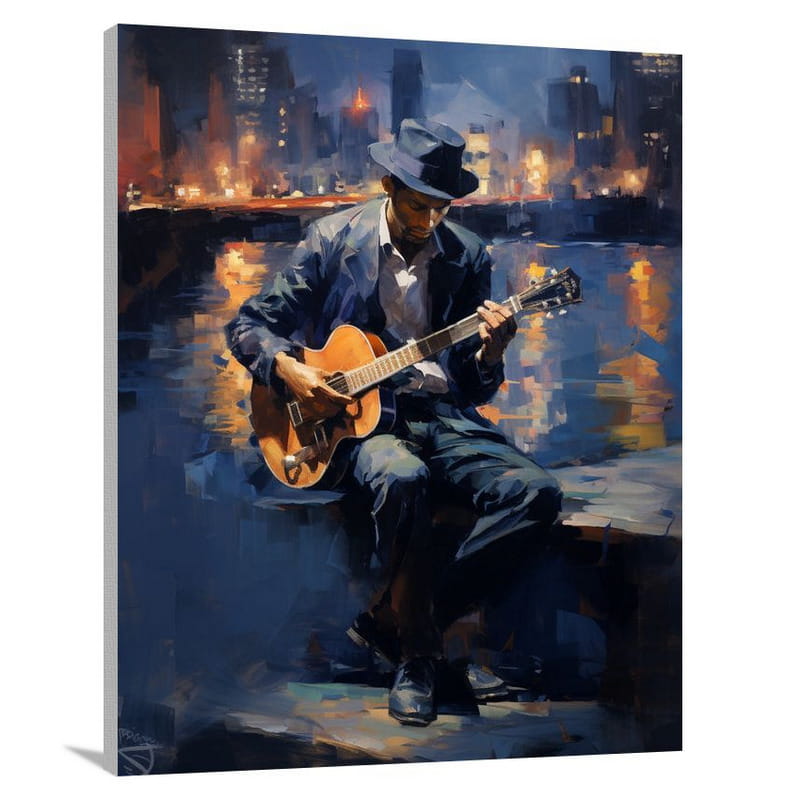 Soulful Serenade: Blues Music - Canvas Print