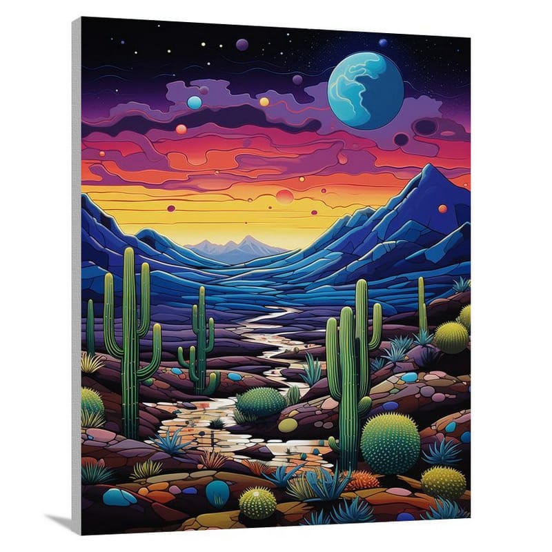 South America's Cosmic Solitude - Canvas Print