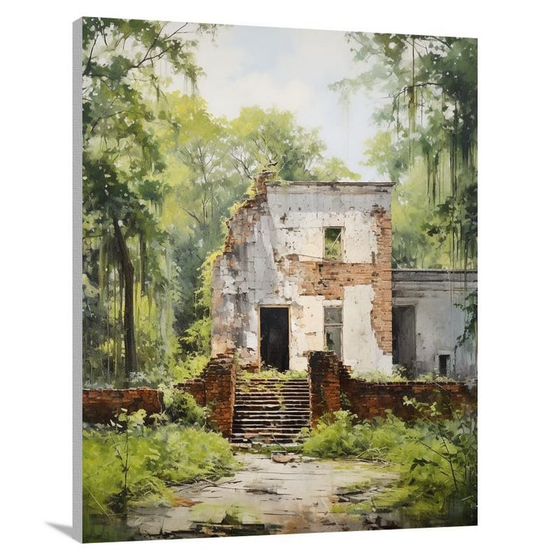 South Carolina's Haunting Ruins - Canvas Print