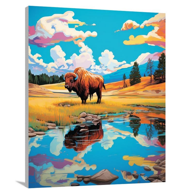 South Dakota Serenity - Pop Art 2 - Canvas Print