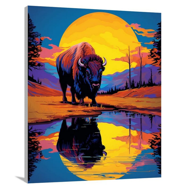 South Dakota Serenity - Pop Art - Canvas Print