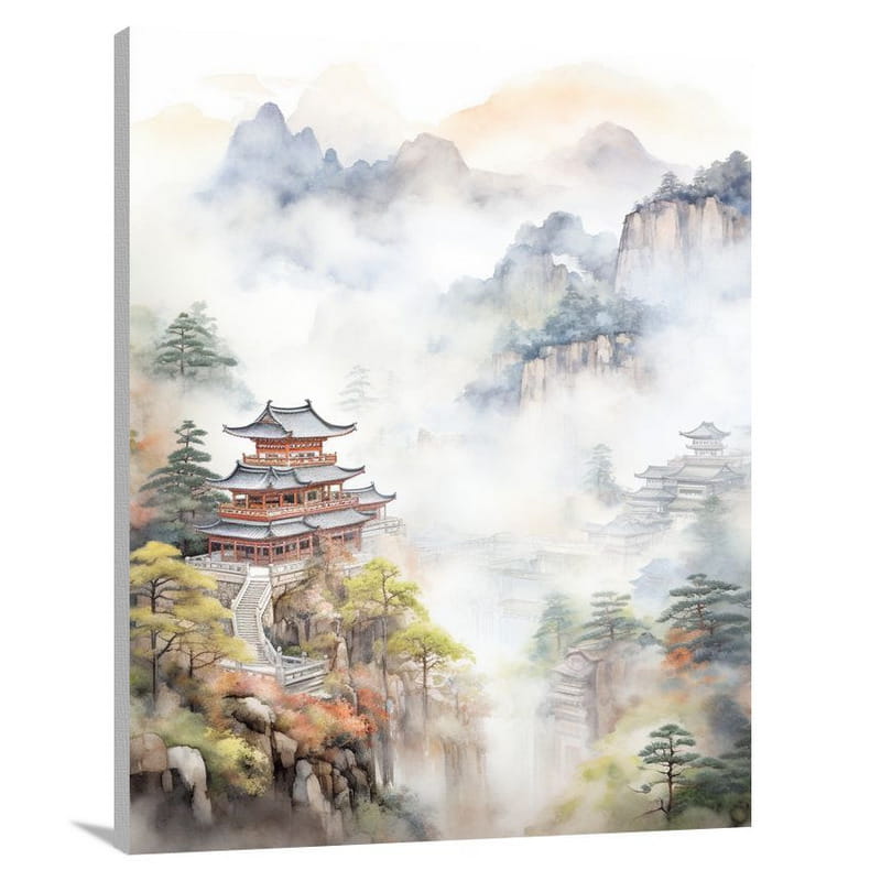 South Korea: Serene Pagoda - Canvas Print