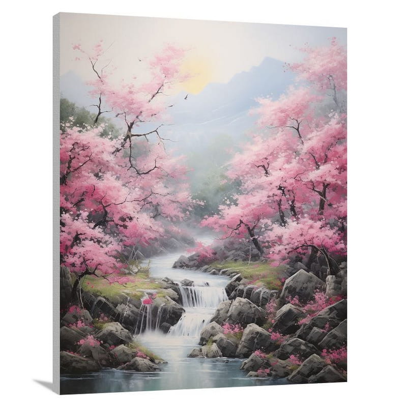South Korea: Tranquil Blossoms - Canvas Print
