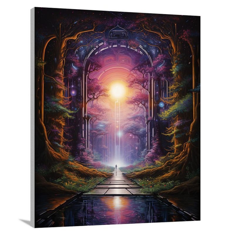 Space Fiction: Enchanted Portal - Pop Art - Canvas Print