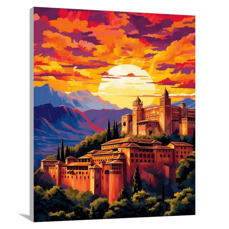Spain's Sunset Majesty - Canvas Print