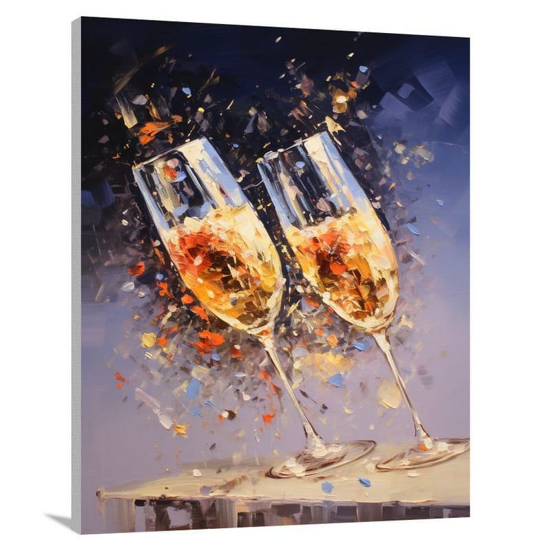 Sparkling Celebration - Impressionist - Canvas Print