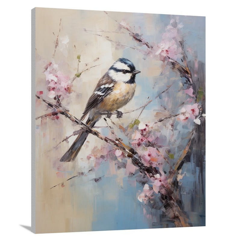 Sparrow's Serenade - Impressionist - Canvas Print