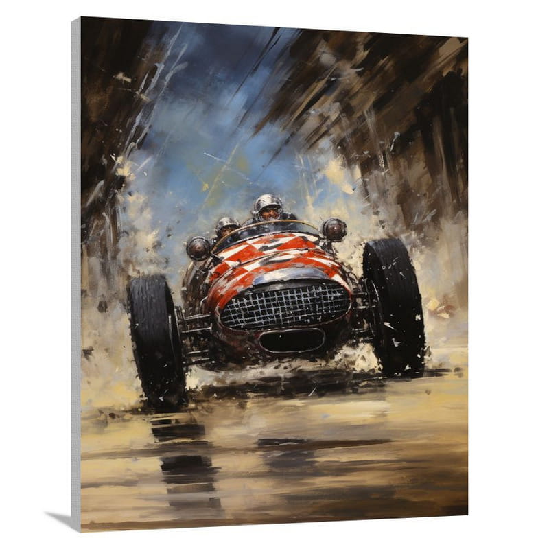 Speed Symphony: Auto Racing - Canvas Print