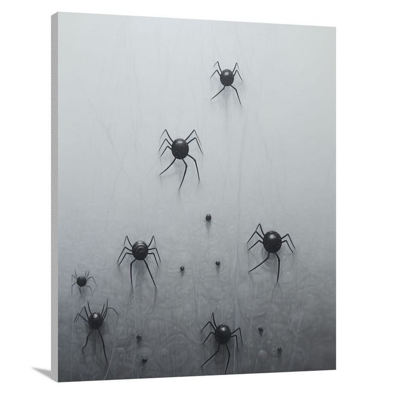 Spider's Intricate Magnetism - Canvas Print