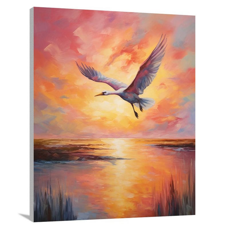 Spoonbill's Serenade - Canvas Print