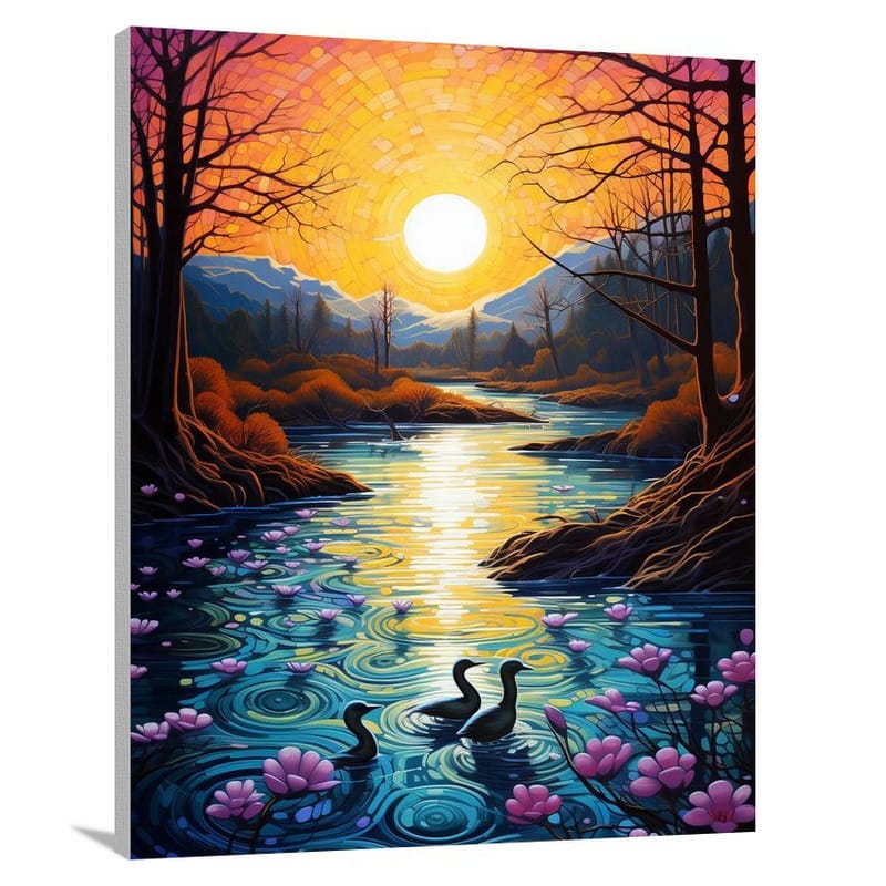 Spring's Serene Symphony - Canvas Print