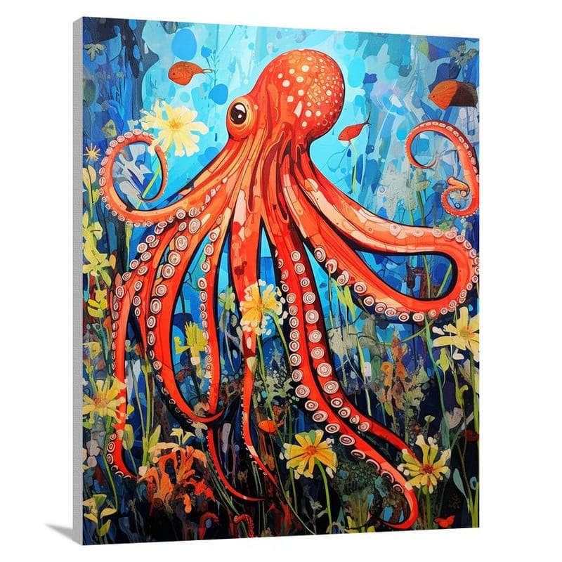Squid's Serenade - Canvas Print