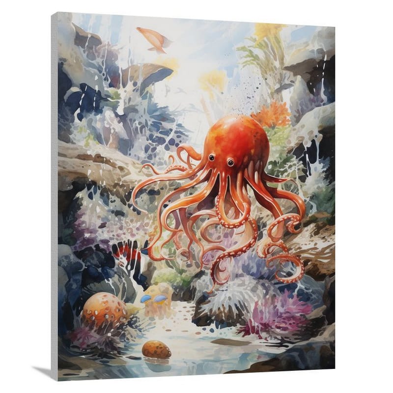 Squid's Turmoil - Canvas Print