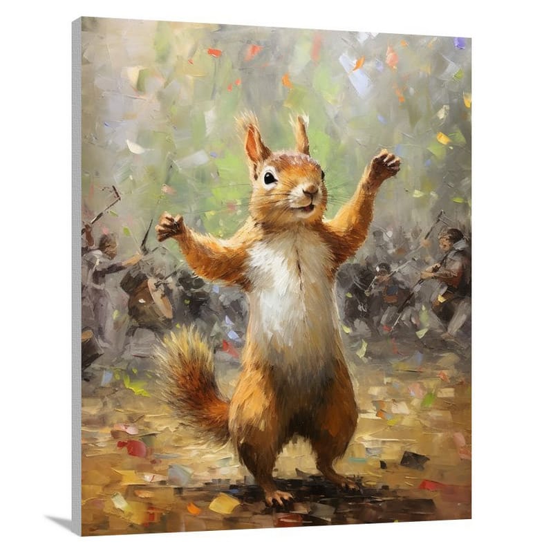 Squirrel's Farm Dance - Canvas Print