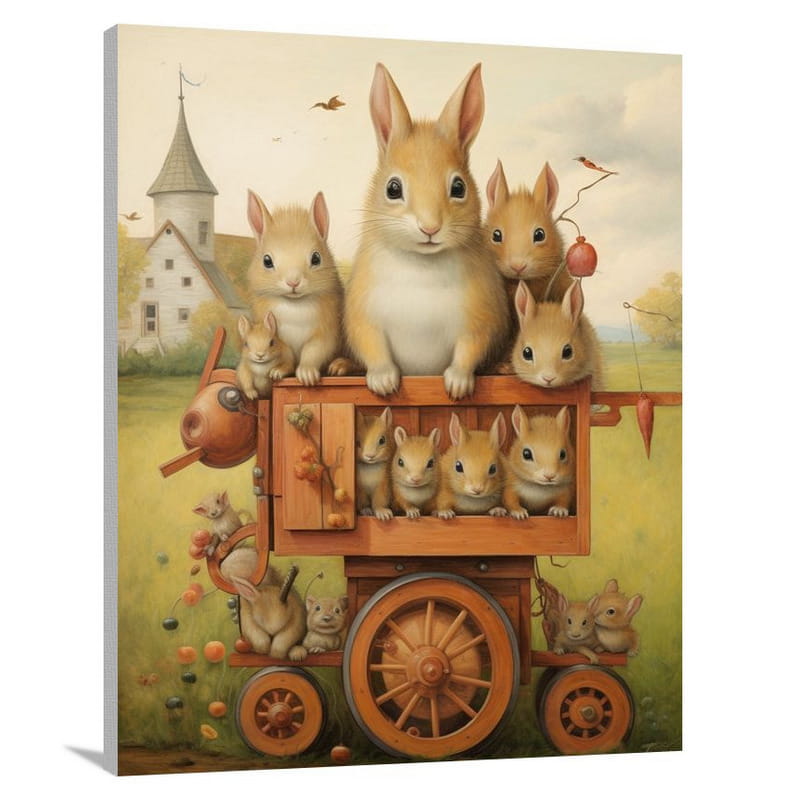 Squirrel's Farm Fte - Canvas Print