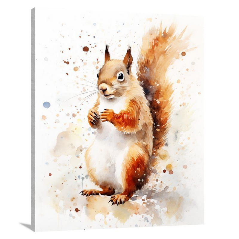 Squirrel's Serene Farm Frolic - Canvas Print