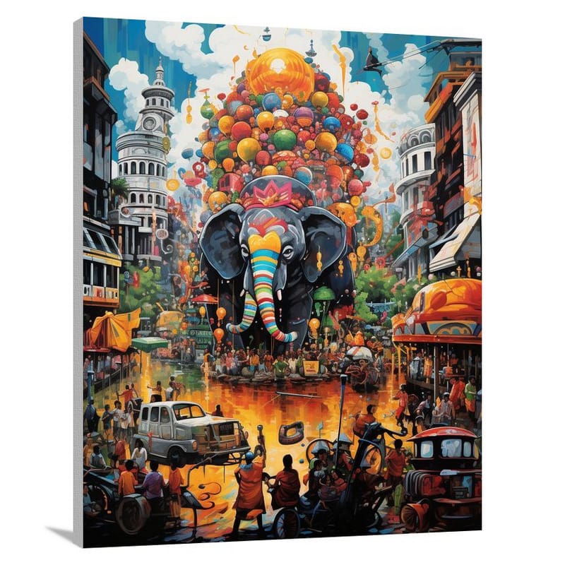 Sri Lanka's Cultural Kaleidoscope: - Canvas Print