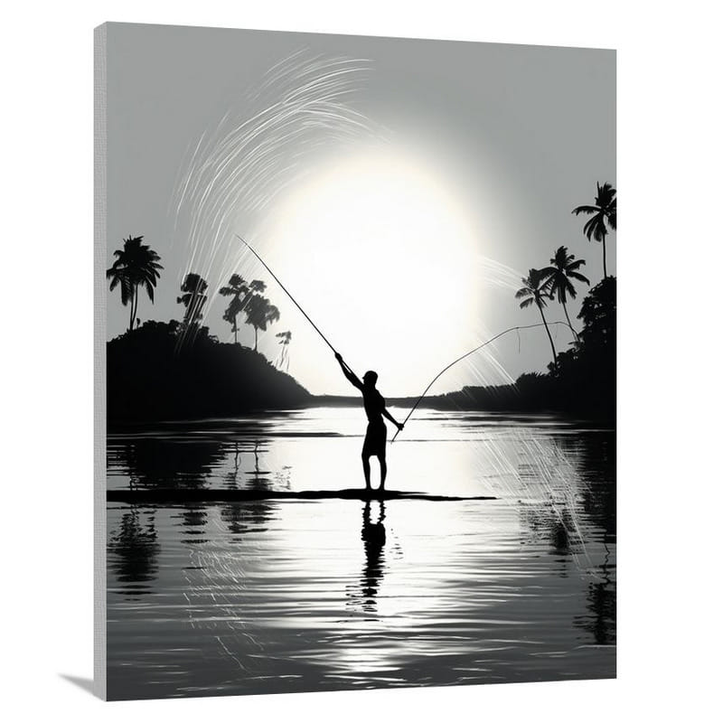 Sri Lanka's Serene Solitude - Canvas Print