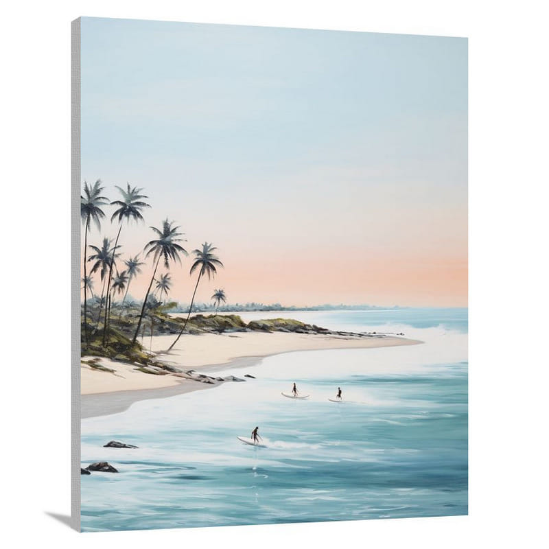 Sri Lanka Surfing - Canvas Print
