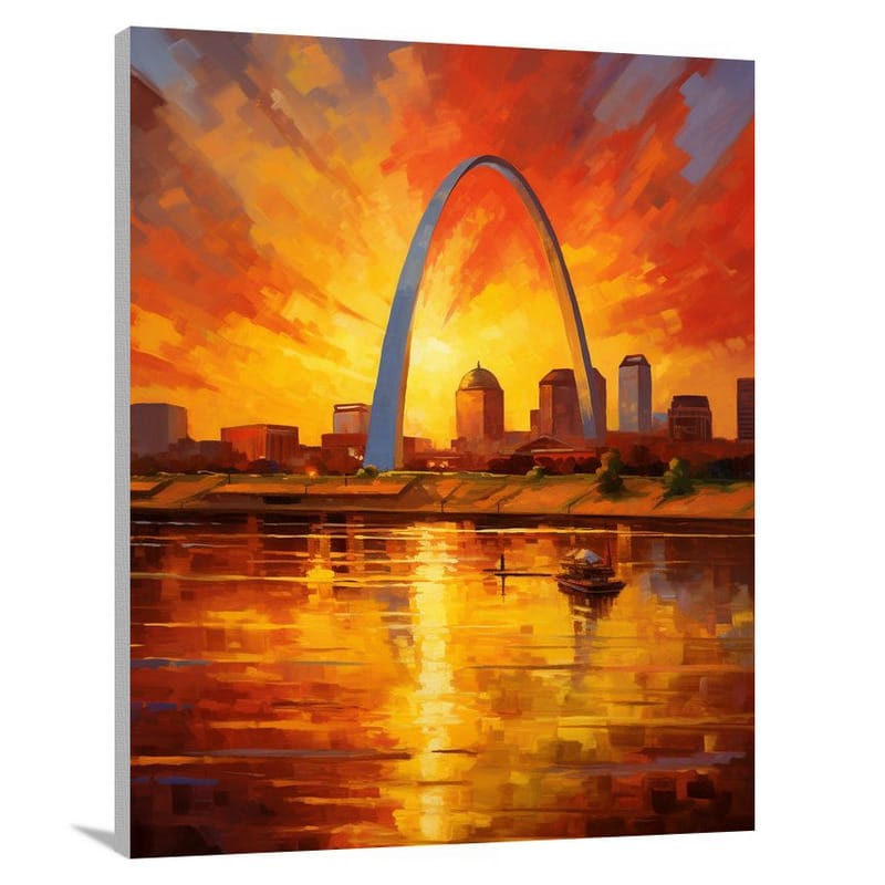 St. Louis Sunset: Endless Possibilities - Canvas Print