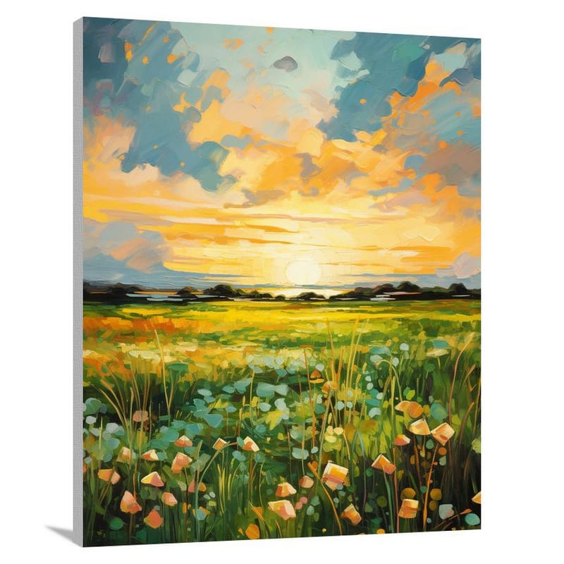 St. Patrick's Day Blooms - Canvas Print
