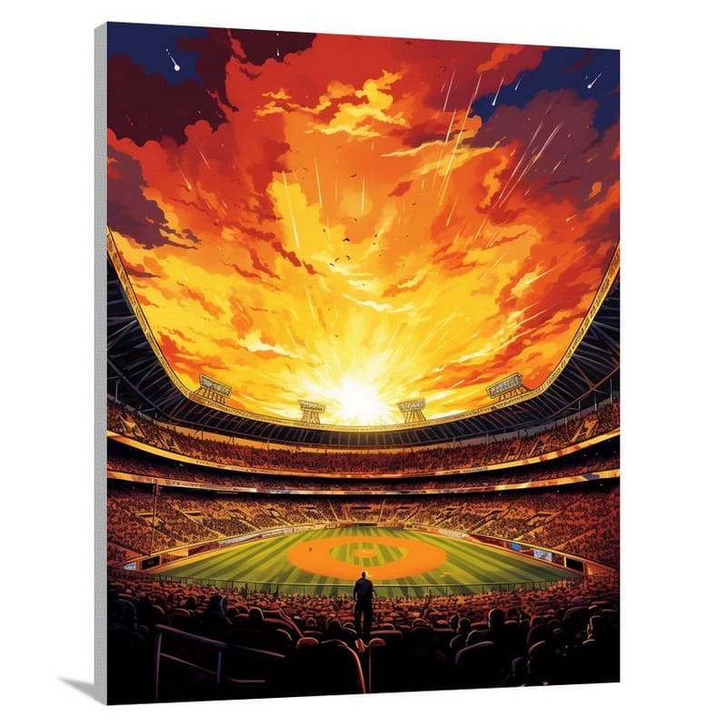 Stadium's Golden Hope - Canvas Print