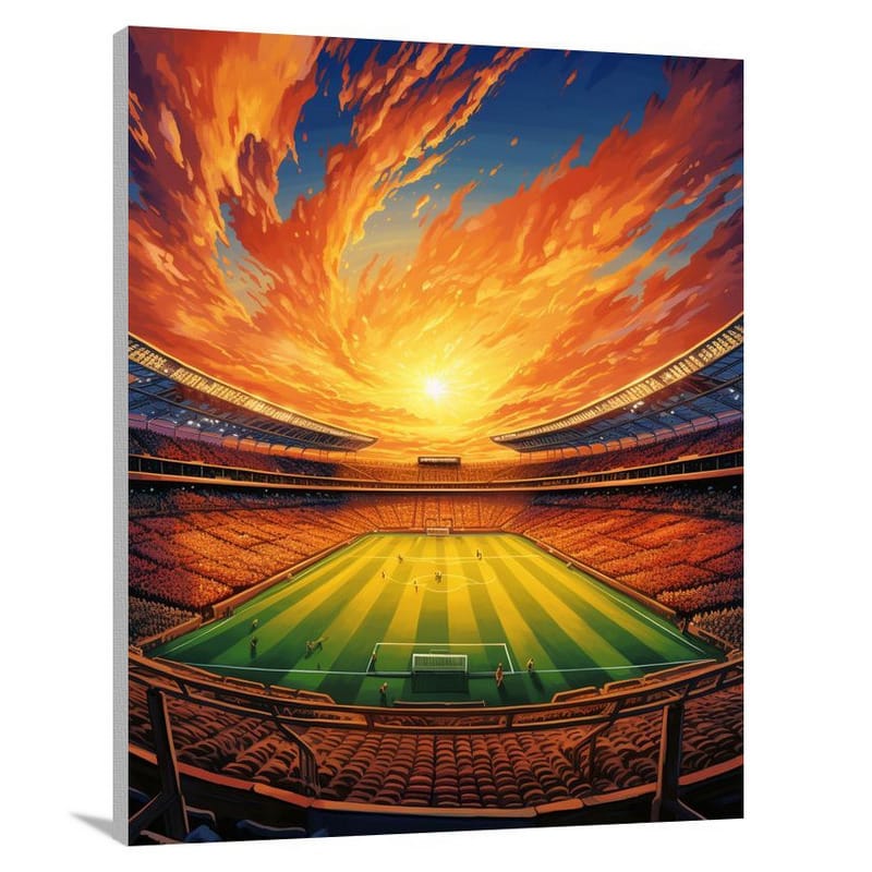 Stadium's Golden Hope - Pop Art - Canvas Print