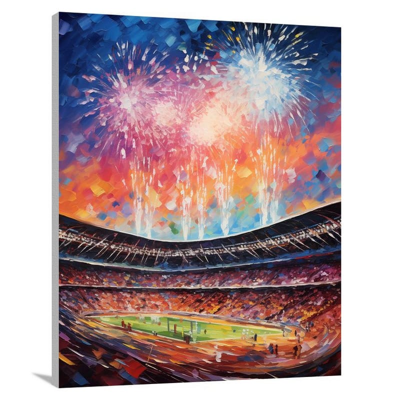 Stadium Spectacle - Impressionist - Canvas Print
