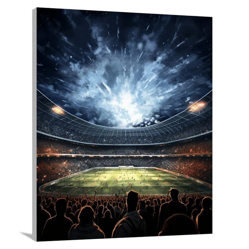 Stadium Symphony - Minimalist - Canvas Print