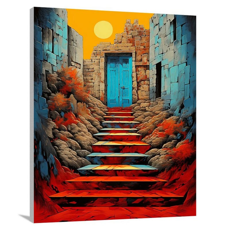 Staircase Secrets - Canvas Print