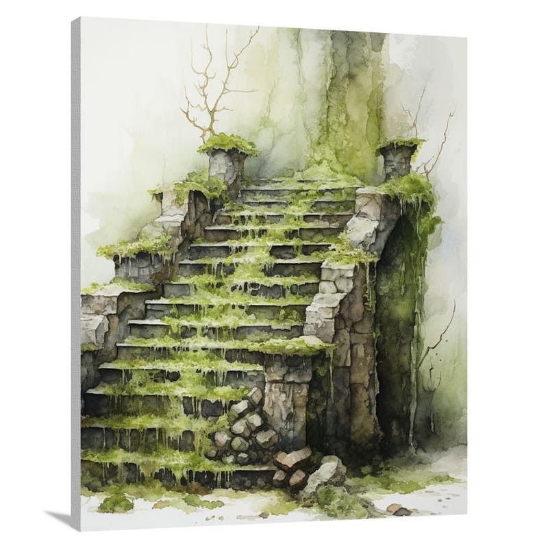 Staircase Whispers - Canvas Print