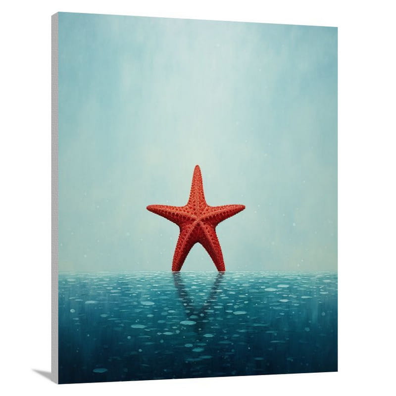 Starfish Serenade - Minimalist - Canvas Print
