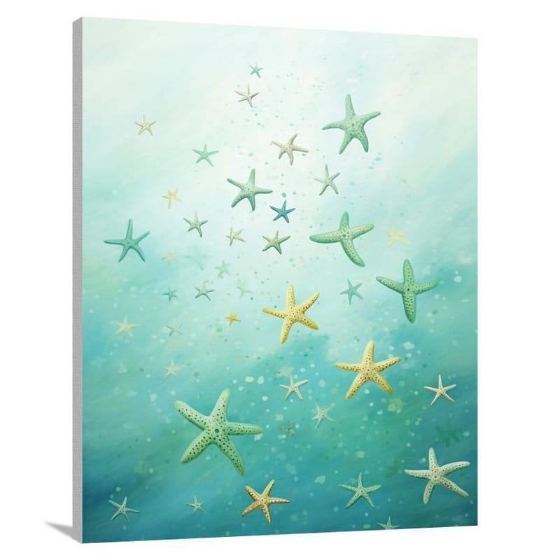 Starfish Symphony - Minimalist - Canvas Print