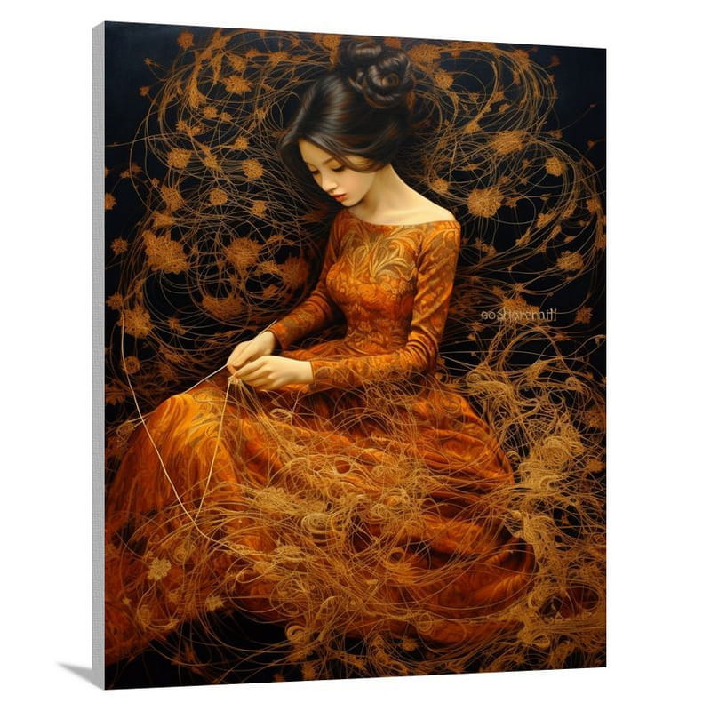 Stitched Passions - Contemporary Art - Canvas Print