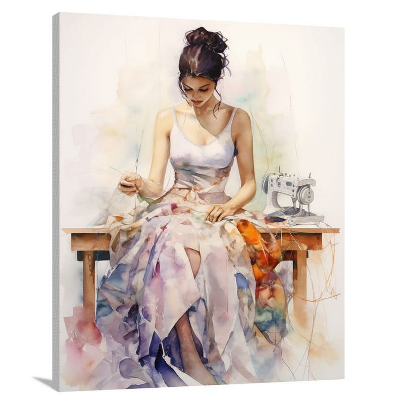 Stitching Dreams - Canvas Print