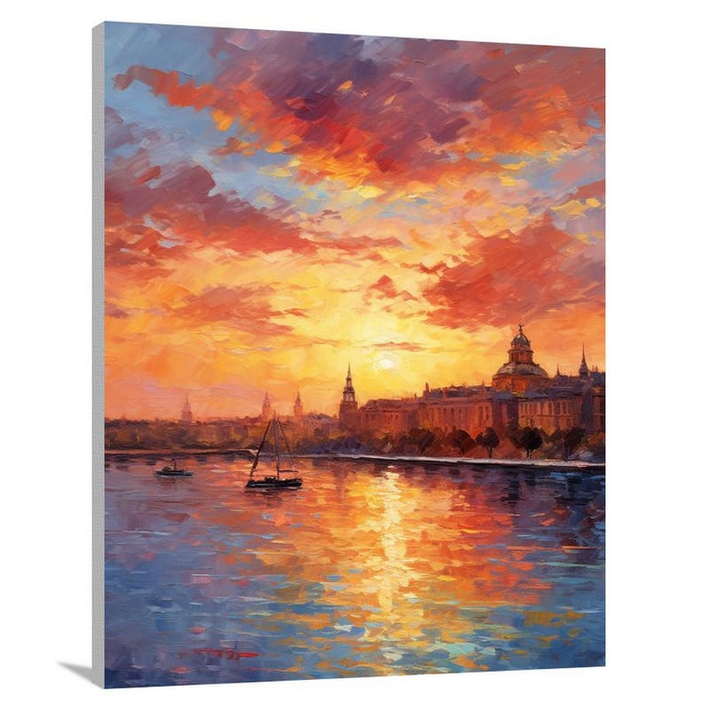 Stockholm Sunset - Canvas Print