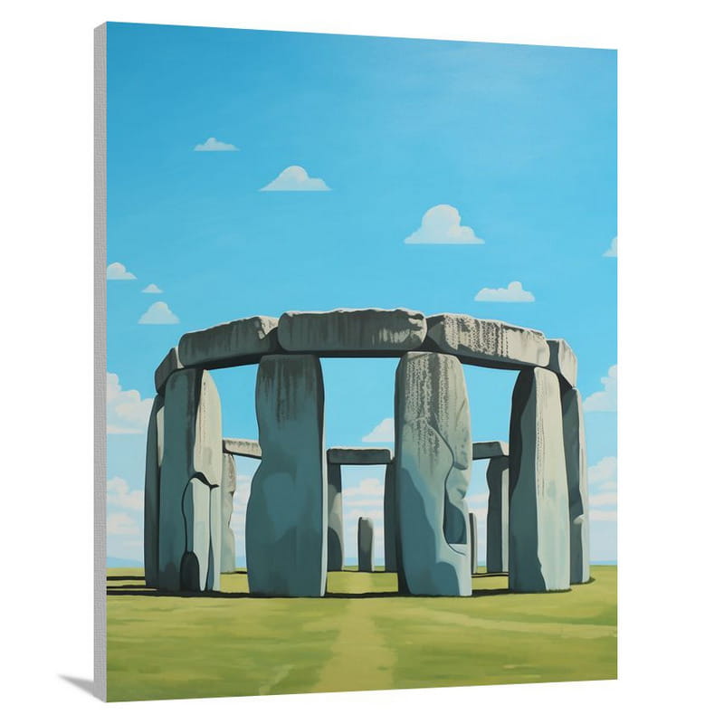 Stonehenge's Enigmatic Embrace - Canvas Print