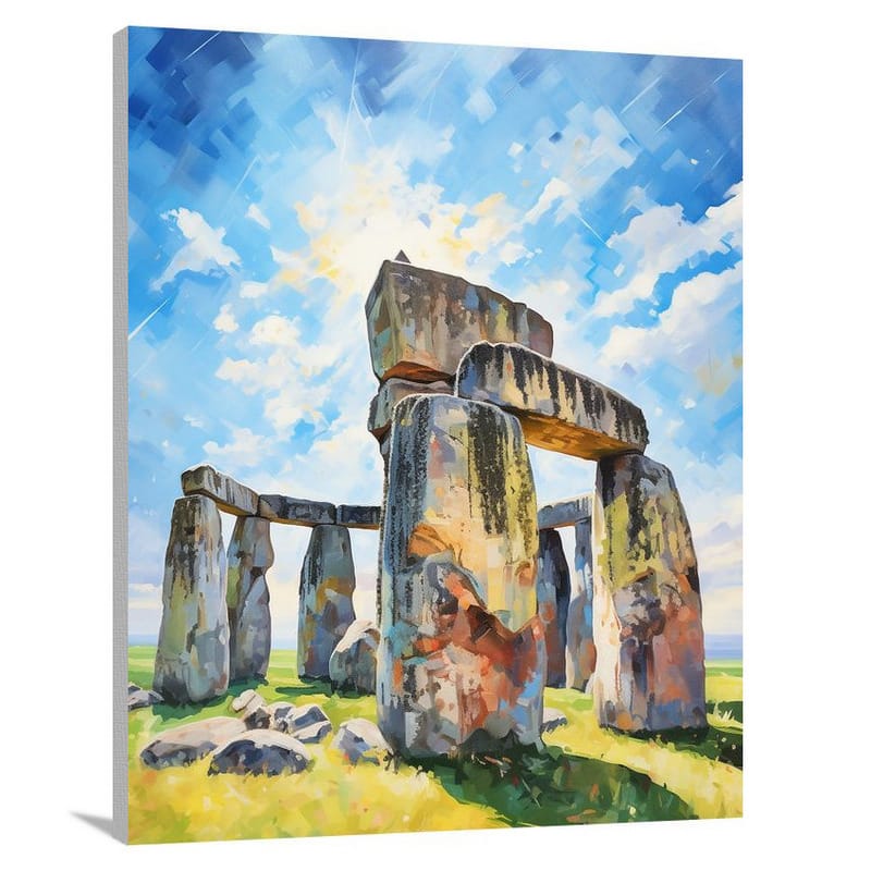 Stonehenge: Whispers of Ancient Tales. - Canvas Print
