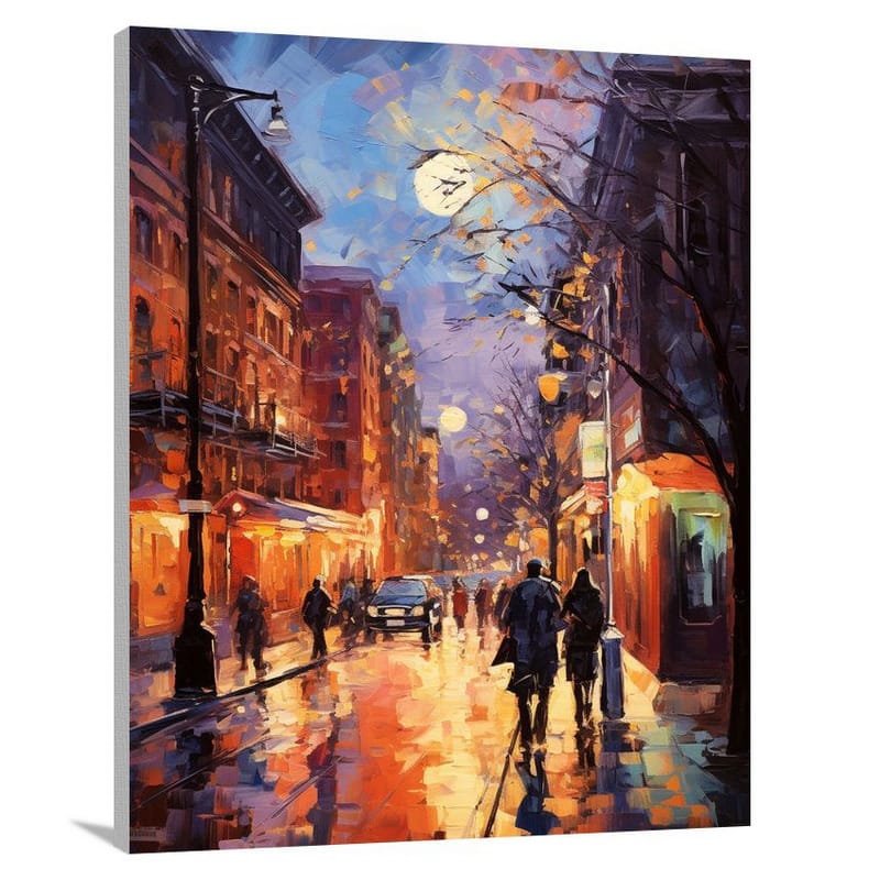 Street Symphony - Impressionist 2 - Canvas Print