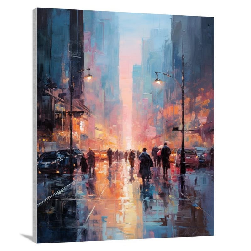 Street Symphony - Impressionist - Canvas Print