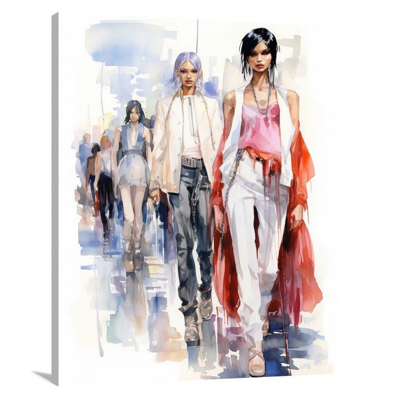 Streetwear Elegance - Canvas Print